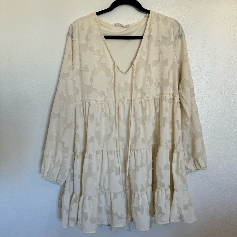 Altar’d State Flowy Cream Dress